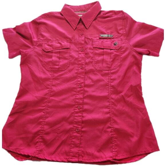 Spiderwire Other - Nylon fishing shirt, Spider Wire, short sleeve button-up